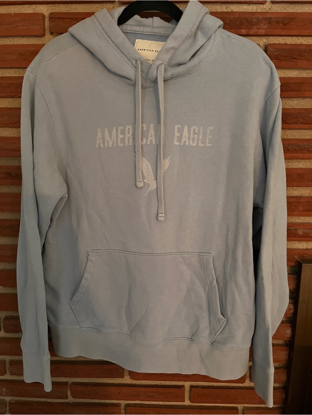 American Eagle Outfitters Pale Blue Pullover Hoodie